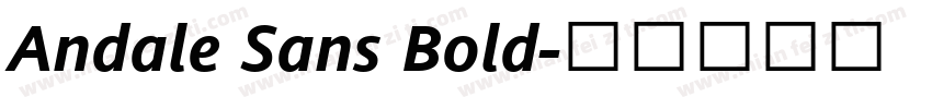 Andale Sans Bold字体转换